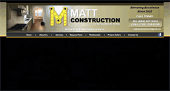 Desktop Screenshot of mattconstructioninc.com